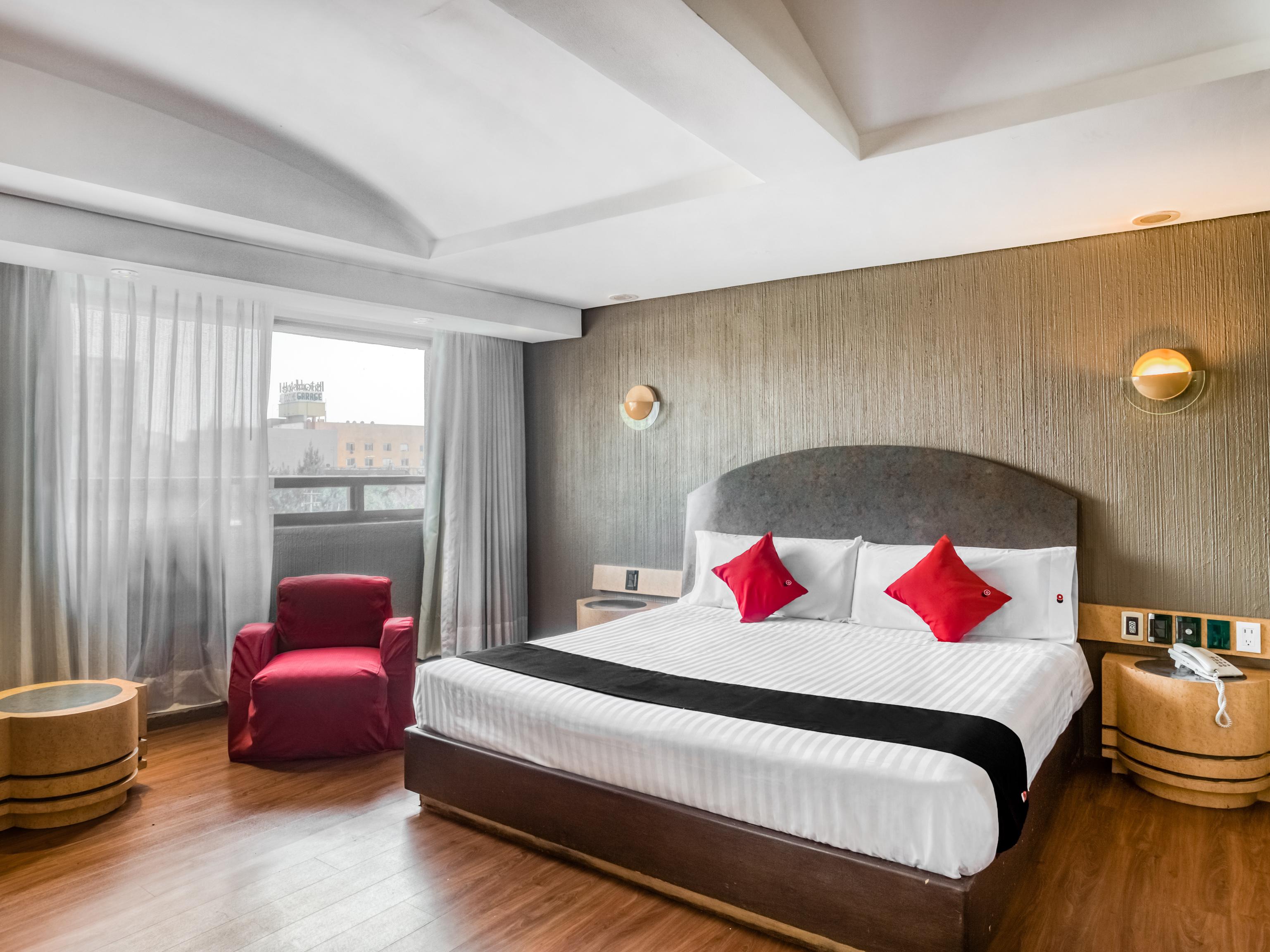 Capital O Andrade, เม็กซิโกซิตี้ ภายนอก รูปภาพ A bedroom at the hotel